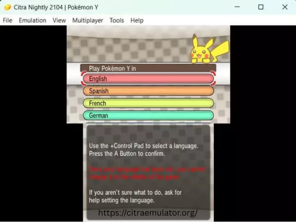 Citra Emulator screenshot