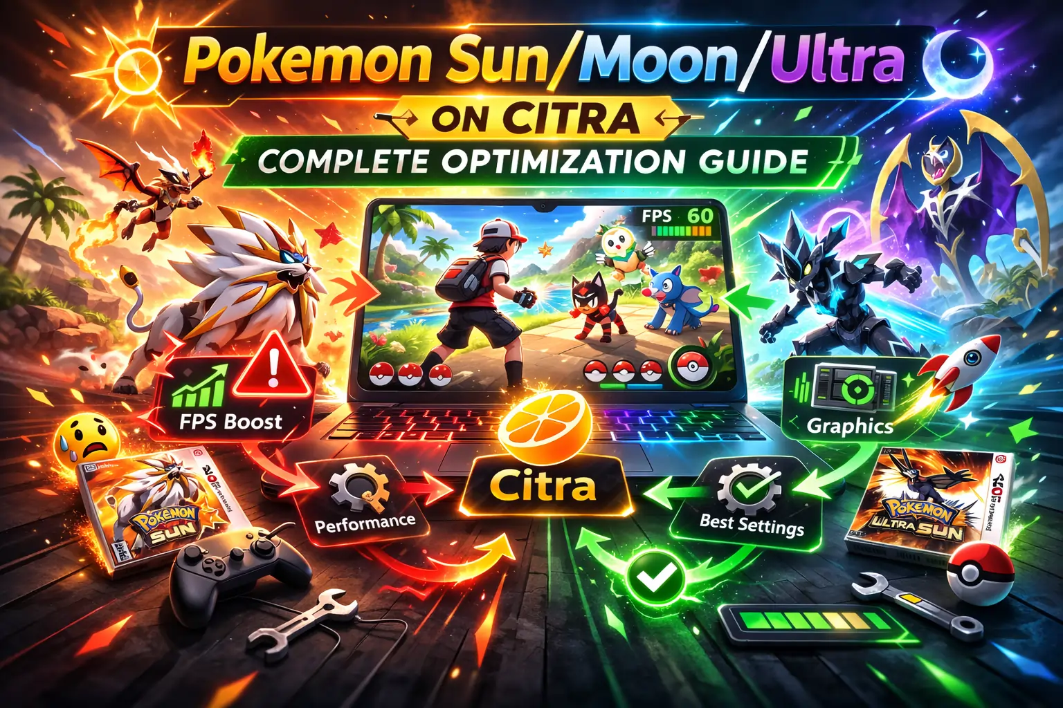 Pokemon SunMoonUltra on Citra - Complete Optimization Guide