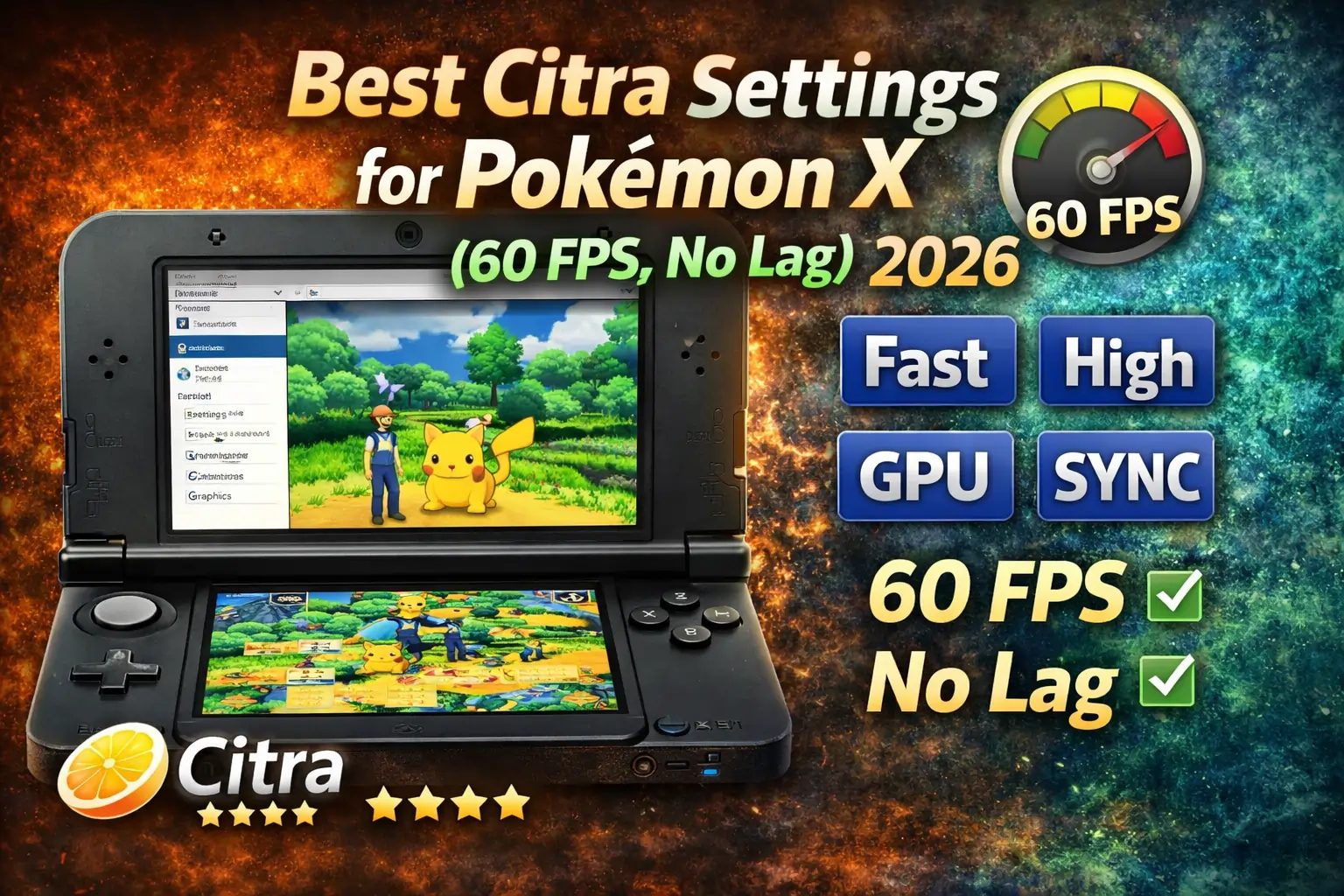 Best Citra Settings for Pokemon X (60 FPS, No Lag) 2026