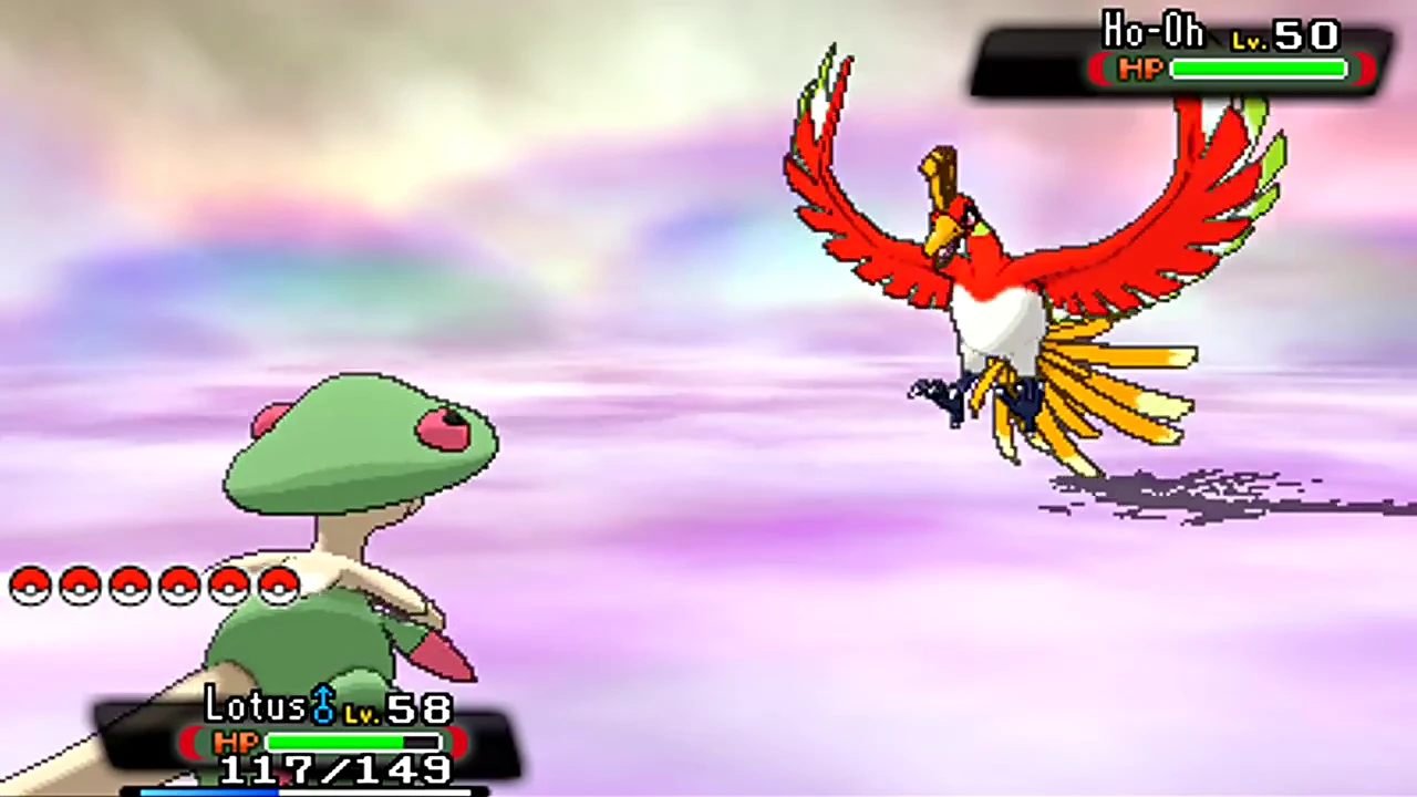 Pokémon Omega Ruby battle gameplay on Nintendo 3DS